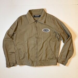 Noon Goons Twill Full Zip Work Jacket khaki NGM502 size Small